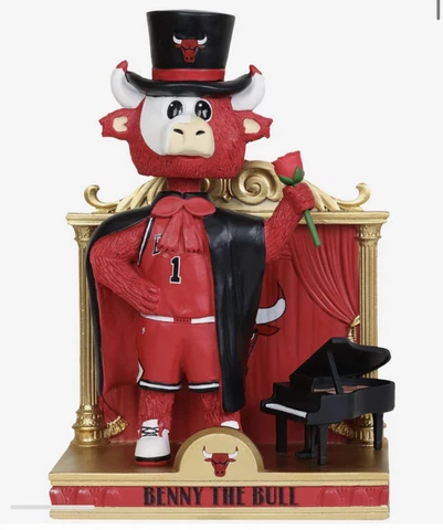 Benny The Bull Chicago Bulls Halloween Mascot Bobblehead IN HAND Cover