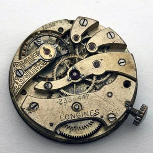 Rare For Part ANTIQUE Swiss Mechanism LONGINES Watches Repair 28mm Not Working - Picture 1 of 10
