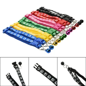 12 Verstellbar Hundehalsbänder Haustier Katze Welpen Schnalle Nylon Halsband Set - Bild 1 von 12