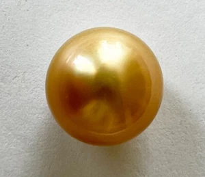 ¡AUSTRALIAN 12,4 mm! PERLA DE ORO DEL MAR DEL SUR 100% SIN TRATAR SIN PERFORAR + CERTIFICADO DISPONIBLE - Imagen 1 de 1