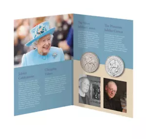 Queen Elizabeth II Jubilee Crown Set 1977 and 2022 Royal Mint limited edition - Bild 1 von 7
