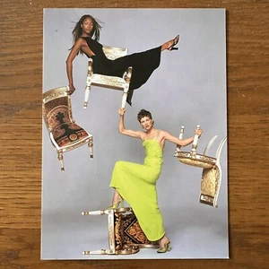 VTG Gianni Versace Postcard Do Not Disturb 1997 Naomi Campbell Kristen McMenamy - Picture 1 of 2