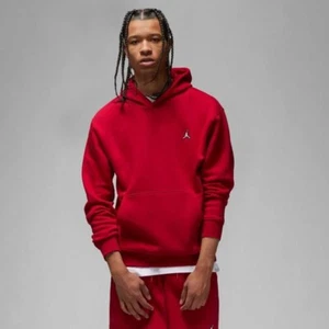 Herren Nike Air Jordan Brooklyn Jumpman Pullover Fleece Hoodie Fitnessstudio rot Größe Large - Bild 1 von 10