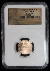 2009 SMS Bronze Lincoln Cent - Presidency - NGC MS-68 RD TQ2774/JU - Picture 1 of 2