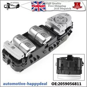 Car Window Regulator Switch A2059056811 For Mercedes-Benz C-Class W205 2014-2019 - Picture 1 of 7