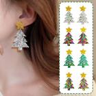 Sparkling Sequin Star Christmas Tree Dangle Earrings Festival Jewellery? M8b6