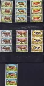 MONGOLIA 1985 STRISCIA FAUNA BOVINA X 3 SET 1419-1425 OTTIME CONDIZIONI MNH - Foto 1 di 1