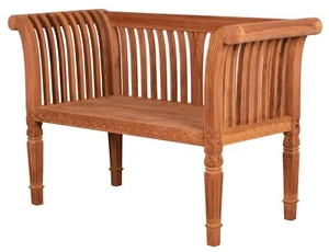 Teakholz Sitzbank - Gartenbank Newport 120 cm - Bild 1 von 9