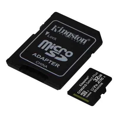 Kingston Canvas Select Plus SDCS2/32GB Scheda MicroSD Con Adattatore SD 32 GB - Immagine 1 di 3