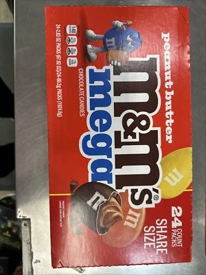 M&M'S Mega Peanut Butter Milk Chocolate Candy, Share Size, 24 Count - Image 1 of 4