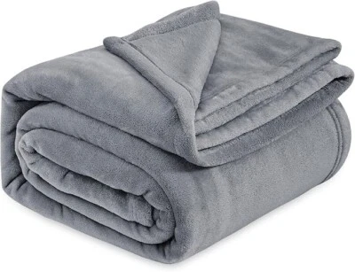 350GSM LUXURY FLEECE BLANKET SOFT PLUSH REVERSIBLE | WARM COZY & PREMIUM QUALITY - Image 1 of 3