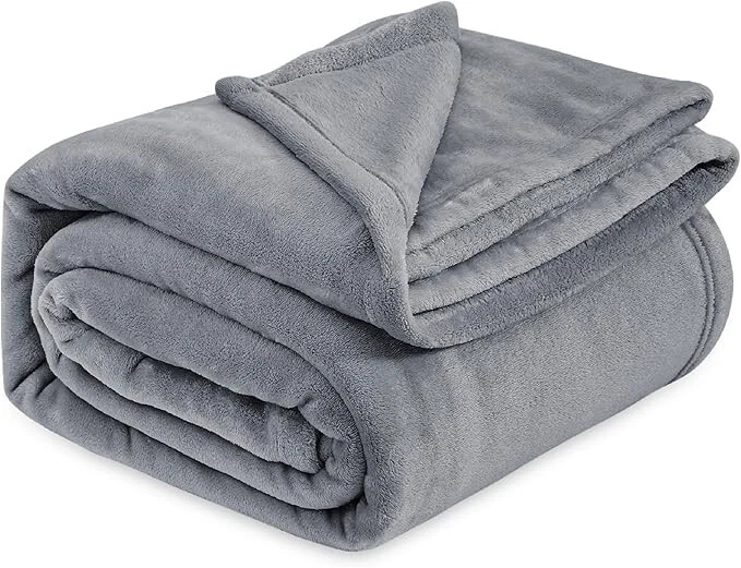 350GSM LUXURY FLEECE BLANKET SOFT PLUSH REVERSIBLE | WARM COZY & PREMIUM QUALITY - Image 1 of 3