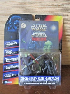1/18 3.3/4 10cm STAR WARS BLISTER XIZOR VS DARK VADOR SHADOWS OF THE EMPIRE 1996 - Imagen 1 de 2