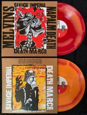 Melvins Napalm Death Savage Imperial Death March GAS WARFARE VINYL LP Record NEW - Image 1 of 3