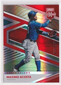 2020 Panini Elite Extra Edition Maximo Acosta #151 Aspirations Orange SN /149