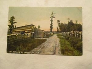 Postkarte Das kleine alte Blockhaus in der Gasse - Bild 1 von 2
