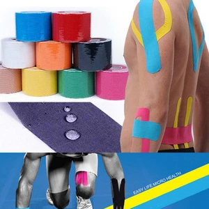 1 Roll 5m x 5cm Kinesiology Sports Muscles Care Elastic Physio Therapeutic Tape - Picture 1 of 11