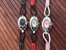 3 Giordano ladies analog watch - fashion style - red - rose - black - new