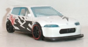 LOOSE 2023 HOT WHEELS 1:64 WHITE HONDA CIVIC CUSTOM FROM MULTIPACK - Picture 1 of 9