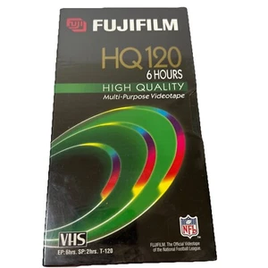 Fujifilm HQ T-120 Blank VHS Tape - High Quality Video Recording 6 Hours New - Picture 1 of 4