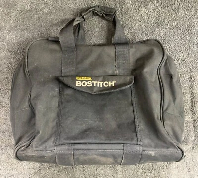 Bolsa de herramientas de varios bolsillos Stanley Bostitch de nailon de alta resistencia negra Foto 1 de 4