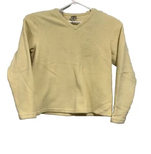 LL Bean Womens Long Sleeve Pullover Polyester Spandex Blend Fleece Sweater Large - Picture 1 of 8