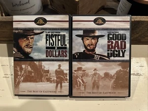Best Of Clint Eastwood 2x DVD Westerns Lot Fistful Of Dollars Good Bad Ugly! - Picture 1 of 2