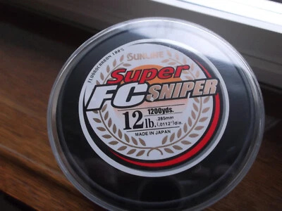 Fluorocarbono Sunline Super FC francotirador 12 libras (5,4 kg) 1200 yardas. (1097 m) Foto 1 de 4