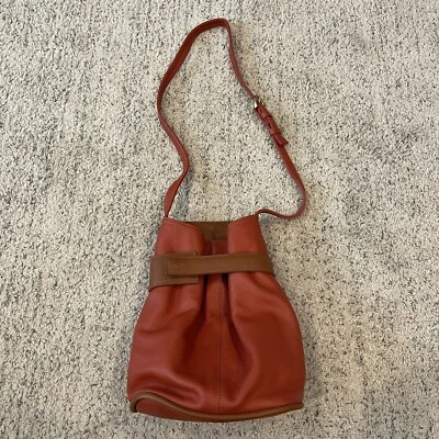 J.P. Ourse & Cie Madison Avenue Burnt Orange Leather Shoulder Crossbody Bag - Image 1 of 4