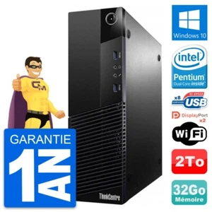PC Lenovo ThinkCentre M83 SFF Intel G3220 RAM 32Go Disque 2To Windows 10 Wifi - Photo 1/8