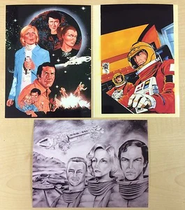 GERRY ANDERSON SPACE 1999 KUNSTFOTOS x 3 - Bild 1 von 1