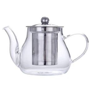 LIFKOME Flower Teapot Glass Glass Teapot with Infuser 600ml Stovetop Tea Kett... - Picture 1 of 9