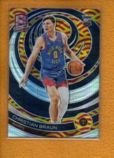 Christian Braun 2022-23 Panini Spectra Rookie Asia Red Yellow Prizm RC #170 /75