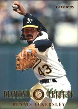 1995 (ATHLETICS)  Fleer Update Diamond Tribute #5 Dennis Eckersley