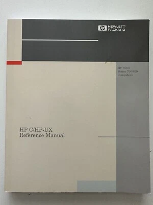 HP 9000 Series 700/800 Computers 92453-90080 HP C/HP-UX Reference Manual 1991 - Image 1 of 4