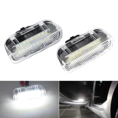 2 luces de cortesía LED blancas de puerta lateral 18-SMD para Volkswagen Jetta Polo Golf / GTi Foto 1 de 4