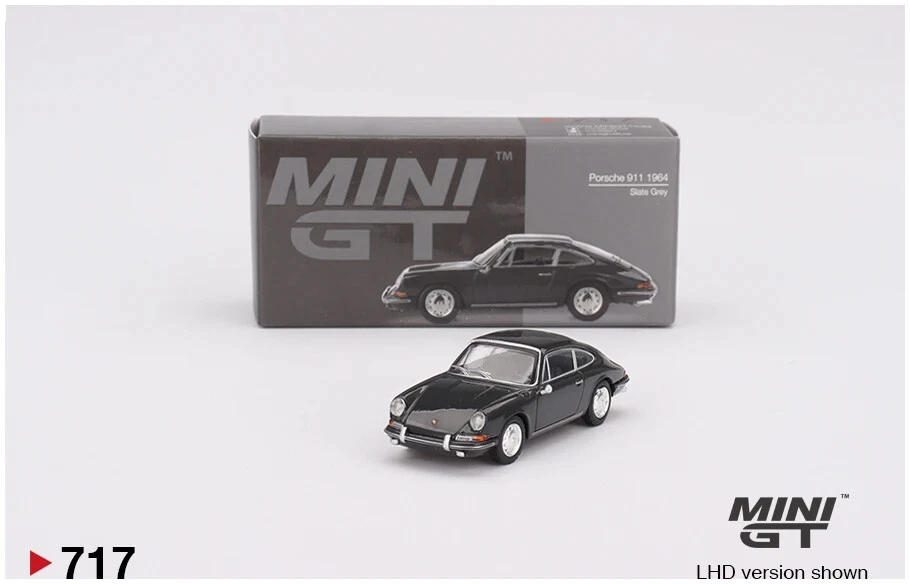 Mini GT MGT00717LHD Porsche 911 1964 Slate Grey Die Cast 1/64 - Immagine 1 di 3