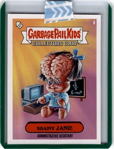 2021 Garbage Pail Kids GPK Collectors Club Brainy Janie #3 - Imagen 1 de 2