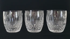 (3) WATERFORD CRYSTAL COLLEEN OLD FASHIONED VINTAGE BAR GLASSES - Imagen 1 de 12