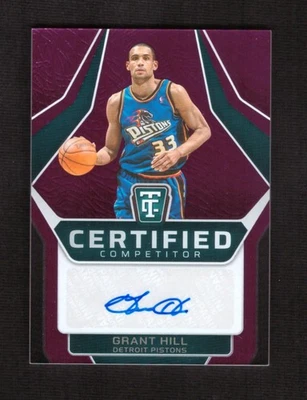 2024-25 Panini Totally Certified Grant Hill Competitor Auto Purple 40/49 - Image 1 of 2