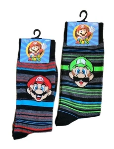 Nintendo Super Mario Charakter Crew Socken Größe 10 -13 1 Paar nach Wahl - Bild 1 von 6