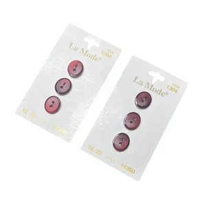 La Mode Burgundy Round Buttons - 9/14” (13MM) Style 44350 - Picture 1 of 4