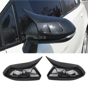 2X Carbon Fiber OX Horn Rearview Mirror Cover For Toyota Corolla 2019-2026 - Bild 1 von 9