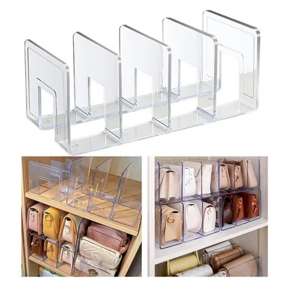 Elegante borsa acrilica trasparente scaffale organizzatore ordinata e visibile - Immagine 1 di 4