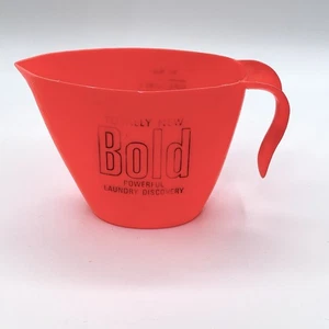 Bold Vintage Laundry Detergent Measuring Cup Orange Plastic Retro Movie Prop - Picture 1 of 7