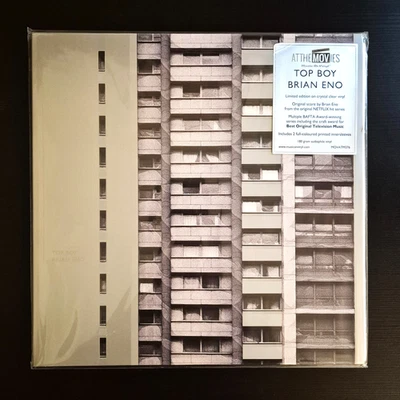 BRIAN ENO - TOP BOY ( ORIGINAL SCORE ) Limited Edition CRYSTAL CLEAR Vinyl 2x LP - Image 1 of 4