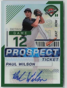 2024 Panini Prospect Edition #169 Paul Wilson Green Signatures Holo - Picture 1 of 2