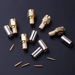 Nützliche SMA Stecker Crimp Passt für RG58 RG142 LMR195 RG400 RF Verbinder - Picture 1 of 4