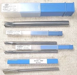 Menge 4 verschiedene Radius End Werkzeuge Hannibal CGS HERGESTELLT IN DEN USA Hartmetall Alcpro Beschichtung - Bild 1 von 13