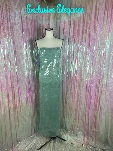 STAUD Casey Sequined Midi Cocktail Dress Mist Sz 12 AUTHENTIC NWT - Picture 1 of 15